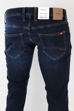 MUSTANG OREGON TAPERED SLIM SPODNIE JEANS _ W38 L32