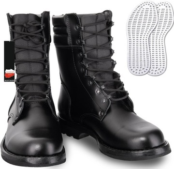 Buty Wojskowe DESANTY wz919 Skoczki Skórzane GROM CZARNE r. 37