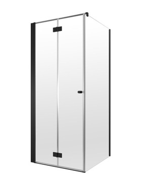 KABINA RADAWAY NES BLACK KDJ B 90x90 LEWA przejrzy