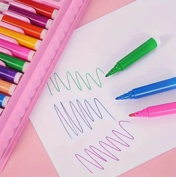 НАБОР ДЛЯ КРАСКИ, рисования, художественный, чемодан, 208 шт. маркеры, мелки