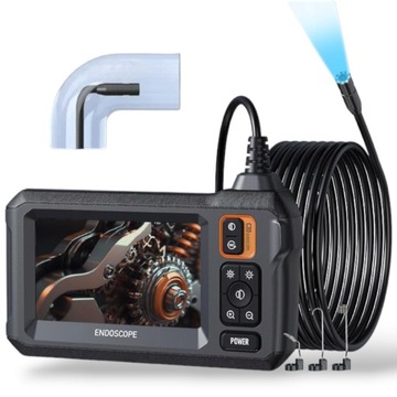 Камера для осмотра эндоскопа 1080p 8 мм 10 м 4,3 дюйма IP67