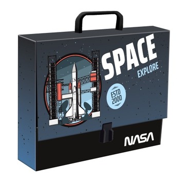 Teczka z rączką A4 SPACE MOON NASA Majewski