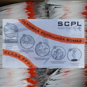 50x MASECZKA OCHRONNA FFP2 ANTYWIRUSOWA POLSKA