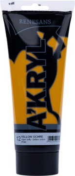 FARBA AKRYLOWA A'KRYL RENESANS 200ML 12 UGIER ŻÓŁTY