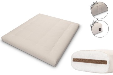 Materac 180x200 naturalny z kokosem - Futon Pascall Medium Coco Ecru