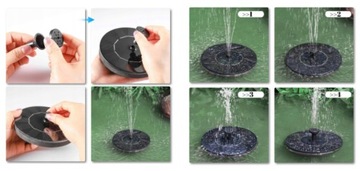 СОЛНЕЧНЫЙ САДОВЫЙ ФОНТАН, ПЛАВАЮЩИЙ НАСОС ДЛЯ ПРУДА