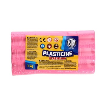 Plastelina 1kg jasnoróżowa Astra