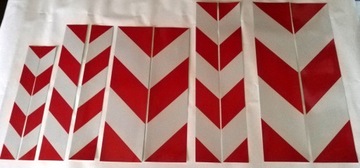 НАКЛЕЙКИ СВЕТООТРАЖАЮЩИЕ ПОЛОСКИ ЛАМИНИРОВАННЫЕ 5Х40 СМ