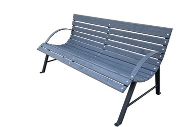 130cm ŁAWKA PARKOWA ŚLICZNY WZÓR kolor SZARA