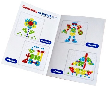 GENIUS KIDS ВИНТОВАЯ МОЗАИКА ТРЕНИРОВКА 178 ЭЛЕМЕНТОВ