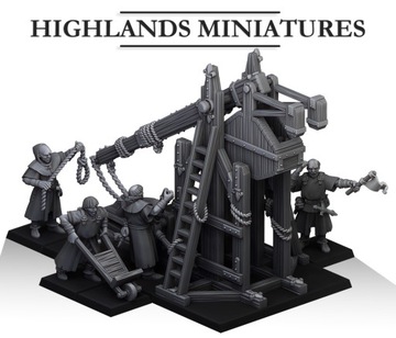 Gallia Trebuchet - Highlands Miniatures - Druk 3D