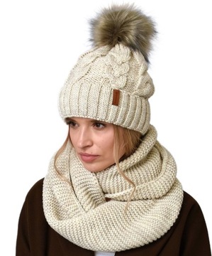 Модный зимний комплект СТИЛЬНАЯ женская шапка-шарф, шапка из флиса, ЦВЕТА