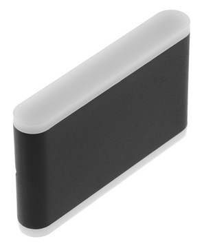 Kinkiet dwukierunkowy LED VALLA 12W czarny, GTV