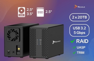 Корпус для HDD SSD 2x 3,5