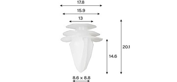 Зажимы для обивки, 6 видов, 100 шт + прочные съемники-ложки