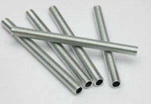 5x Nypel M10x1 rurka 95mm gwintowana lampy