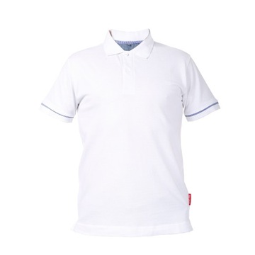 LAHTI PRO Koszulka Polo biała bawełna L40308 L