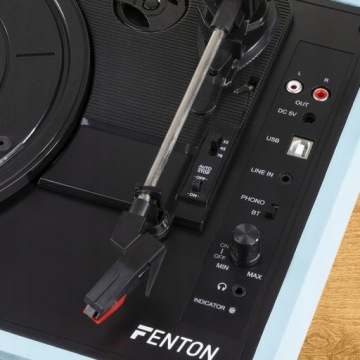 Проигрыватель Fenton с колонками в чемодане + ВИНИЛ