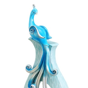 Ваза из смолы в форме павлина Ваза для цветов в форме павлина для синей полки ресторана