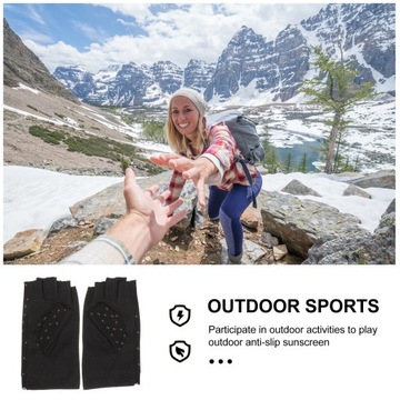 Перчатки для ногтей Oddy без пальцев Черные