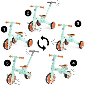 ТРЕХКОЛЕСНЫЙ ВЕЛОСИПЕД, БЕГОВЫЙ ВЕЛОСИПЕД, ТОЛКАЮЩИЙ ВЕЛОСИПЕД, ВЕЛОСИПЕД 5-в-1 — HyperMotion TOBI ROCKET