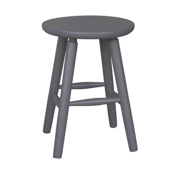 TABORET SOSNOWY OKRĄGŁY SIEDZISKO 33 cm ANTRACYT
