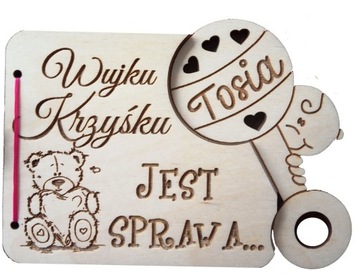 PROŚBA PYTANIE CIOCIU CZY ZOSTANIESZ CHRZESTNĄ