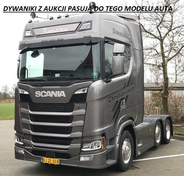 СТЁГАННЫЕ КОВРИКИ SCANIA S 2017 ГОДА С ФИКСИРОВАННЫМ РЕМНЕМ БЕЗОПАСНОСТИ