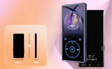 MP3-ПЛЕЕР WI-FI BLUETOOTH 2,4-дюймовый HIFI-ЭКРАН ЗВУК С НАУШНИКАМИ 16 ГБ