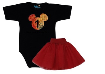 Zestaw body spódniczka Urodziny Mam Roczek 98