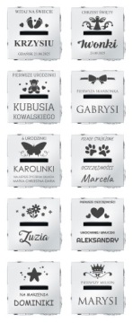 Посеребренная копилка с именем Подарок девочке на Святое Крещение.