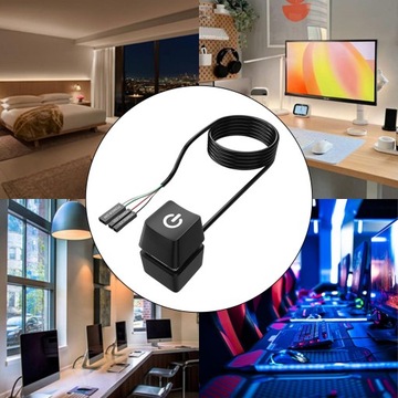 Komputer stacjonarny Przełącznik zasilania Przełącznik biurkowy, komputer 1.65m kabel