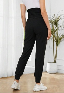 SHEIN ЧЕРНЫЕ ДЛИННЫЕ БРЮКИ ДЛЯ МАТЕРИАЛОВ BASIC M ŁŁA