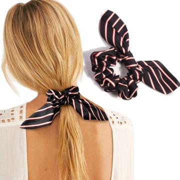 GUMKA DO WŁOSÓW FROTKA APASZKA SCRUNCHIE KOKARDKA