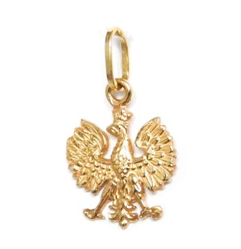 ZŁOTA ZAWIESZKA ORZEŁ GODŁO 585