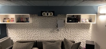 Потолочные кессоны БЕЛЫЕ, 3D СТЕНОВЫЕ панели, Аметист