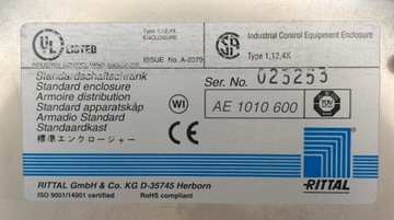 Шкаф управления Rittal AE 1010 600