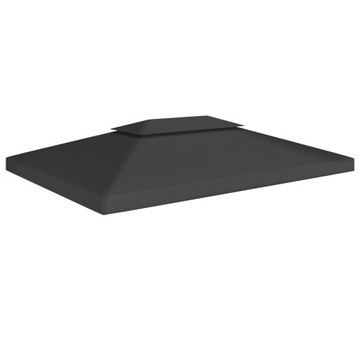 2-POZIOMOWE ZADASZENIE ALTANY, 310 G/M² 4X3 M, CZA