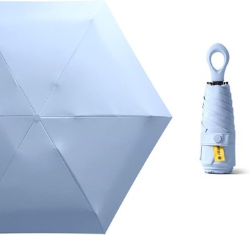 Маленький дождь зонтик солнцезащитный крем UPF50 Складывается мини -фильтр