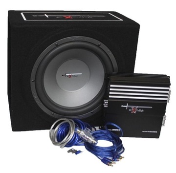 EXCALIBUR X3 ZESTAW BASS PACK (subwoofer X12.C + wzmacniacz X500.2 + kable)