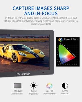 Монитор Feelworld T7 PLUS с диагональю 7 дюймов