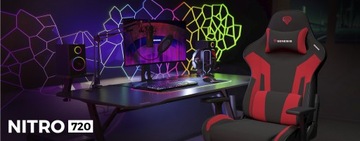 РЕГУЛИРУЕМОЕ ИГРОВОЕ КРЕСЛО GENESIS NITRO 720 КОМФОРТНОЕ
