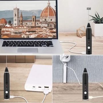 SPIENIACZ DO MLEKA KAWY RĘCZNY ELEKTRYCZNY UBIJACZ MIKSER BEZPRZEWODOWY!