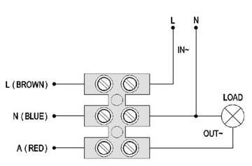 ДАТЧИК ДВИЖЕНИЯ СУМЕРКИ PIR, 2 диапазона, ЧЕРНЫЙ СВЕТОДИОД