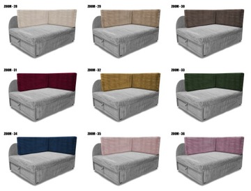 Детский угловой диван, раскладной, контейнер для постельного белья, ткань Вельвет