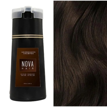 Nova Hair Dying Шампунь для ухода за волосами 3 в 1 Натуральный, быстрый