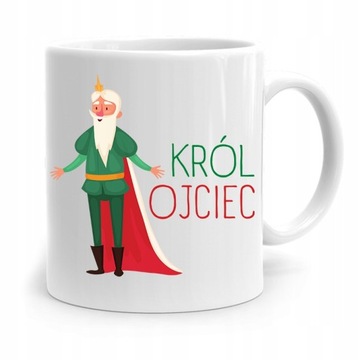 KUBEK NA DZIEŃ OJCA DLA TATY KRÓL OJCIEC PREZENT z Nadrukiem ze Zdjęciem