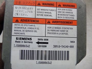 MODUŁ SENSOR AIRBAG SUZUKI LIANA 38910-54G40-000