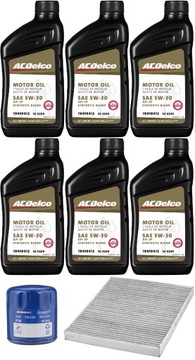 ACDELCO 5W30 + FILTRY HUMMER H2 6,0 2004-2005