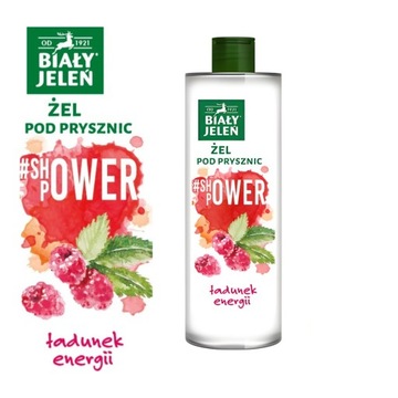 Żel pod prysznic malina Shower Power Biały Jeleń 400ml 1 sztuka